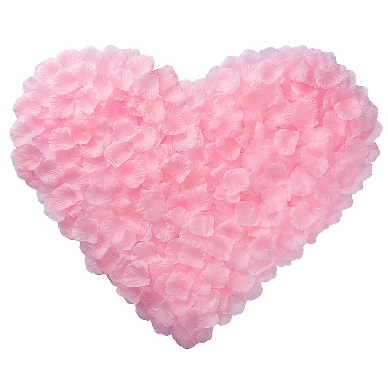 BESKIT 3000 PCS Pink Artificial Silk Rose Petals for Romantic Night, Wedding, Party, Anniversary Flower Decorations - Image 1